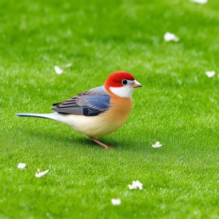 Vögel auf einem Ast sitzend vor blauem Himmel.