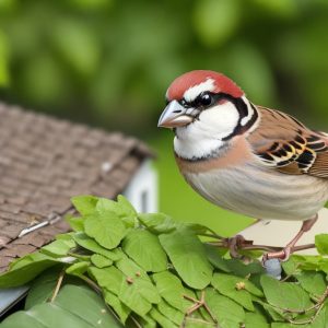 alt="Haussperling zeigt fliegerische Fähigkeiten