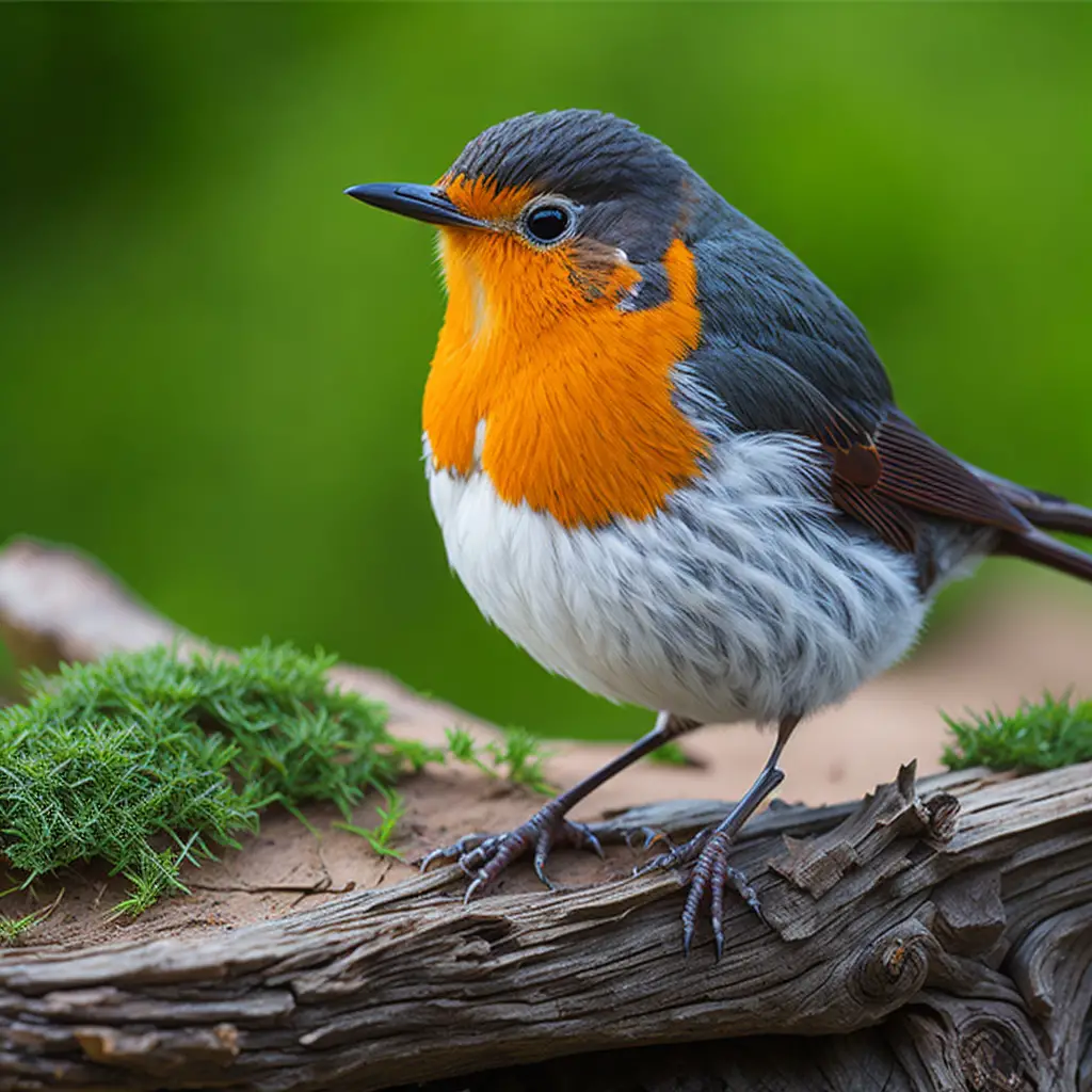 Geheimnisvoller Spät-Sänger: Ein Vogel, der um 22 Uhr singt, auf einem Ast sitzend.