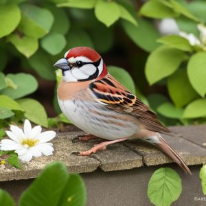 Haussperlinge genießen das Frühlingserwachen: Naturbeobachtung leicht gemacht.