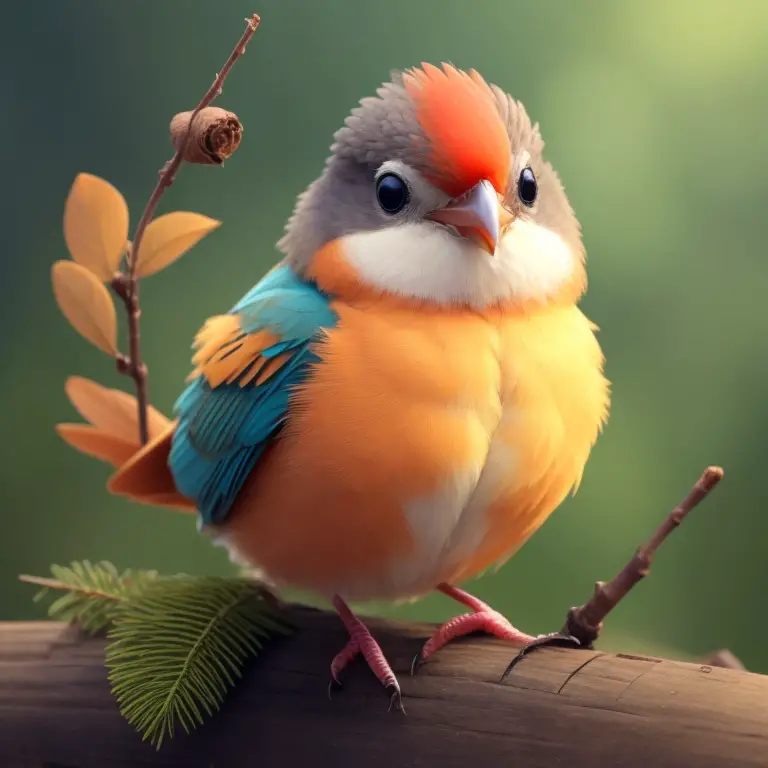 Gefiederter Vogel im Freien, der einen Maikäfer in seinem Schnabel hält und auf einem Ast sitzt.