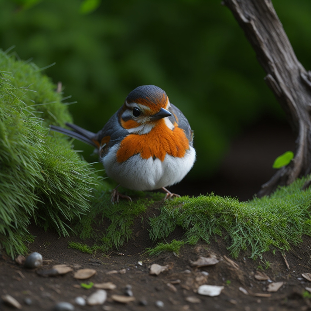 Rotkehlchen Vogelbeobachtung: Schöne Entdeckung der Natur