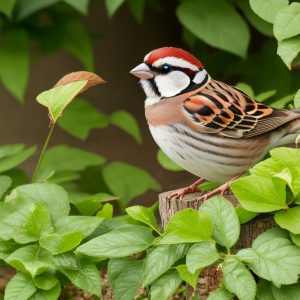 Haussperlinge beeinflussen die Verbreitung von Pflanzensamen im Garten - Bild des unbekannten Gärtners.