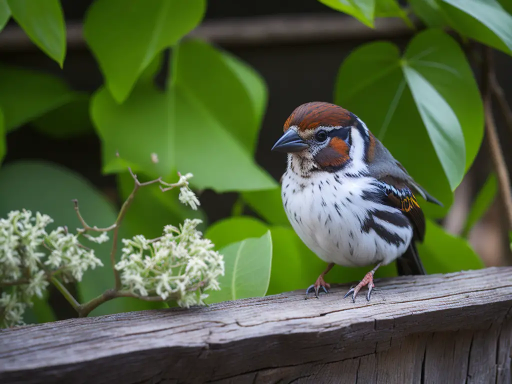 Haus-Sperlinge brüten überraschend schnell - Jenem Vogelbildnis.