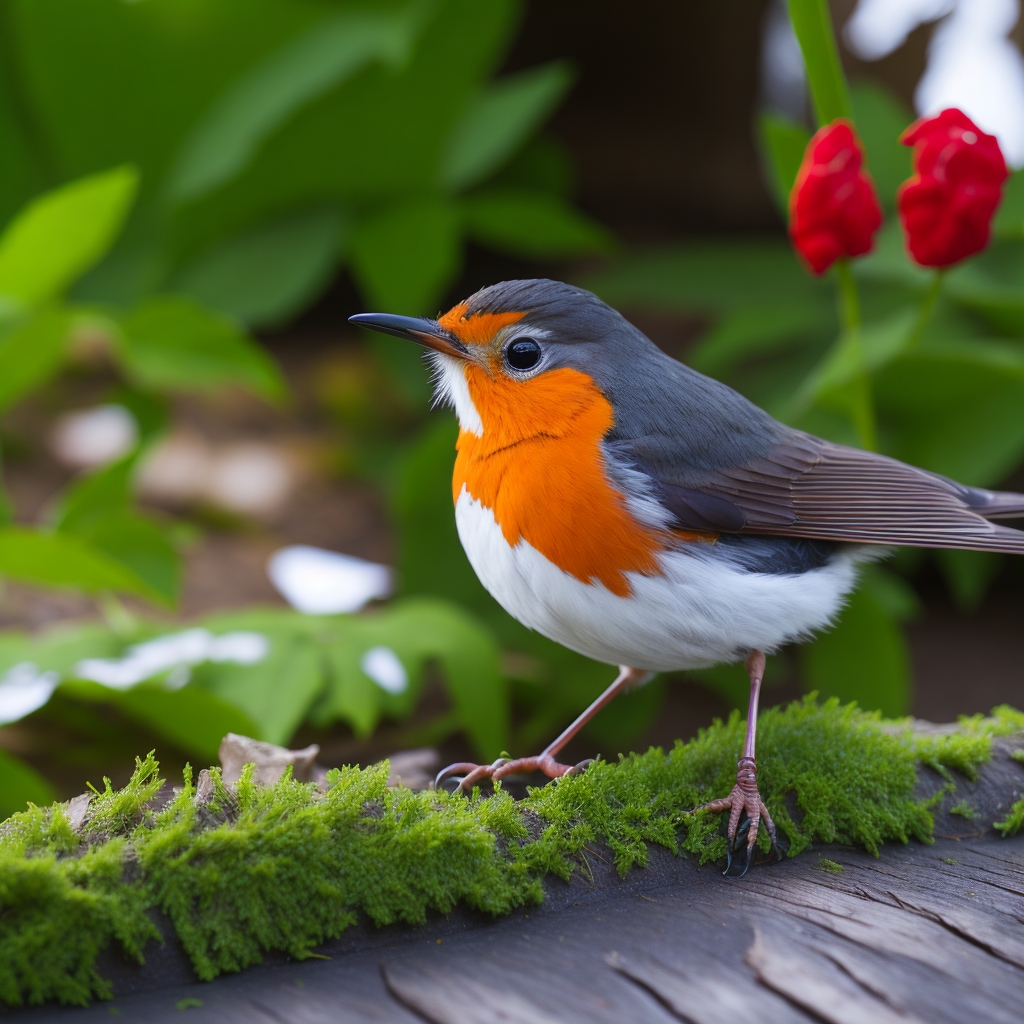 Ein Vogel fliegt durch die Luft und wendet einen geheimnisvollen Trick an