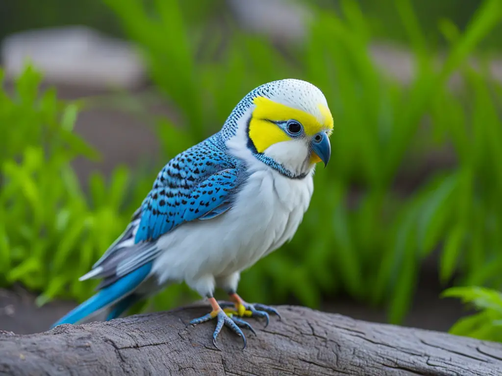 Wellensittich Foto mit einem Vogel, der auf einer Stange sitzt.

Alternative Textvorschläge:

- Nahaufnahme eines Wellensittichs, der seine Flügel ausgebreitet hat.
- Gelber Wellensittich mit schwarzen Augen auf einer Holzstange.
- Kleiner grüner Vogel mit blauem Kopf, der auf einem Ast sitzt.
- Wellensittich in einem Käfig mit Sand und Nahrungsmitteln auf dem Boden.
- Ein süßer kleiner Vogel, der begierig auf den Finger seines Besitzers schaut.