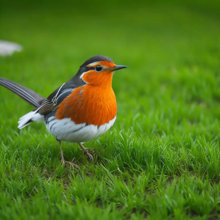 Rotkehlchen-Küken verlassen das Nest während der Brutzeit.