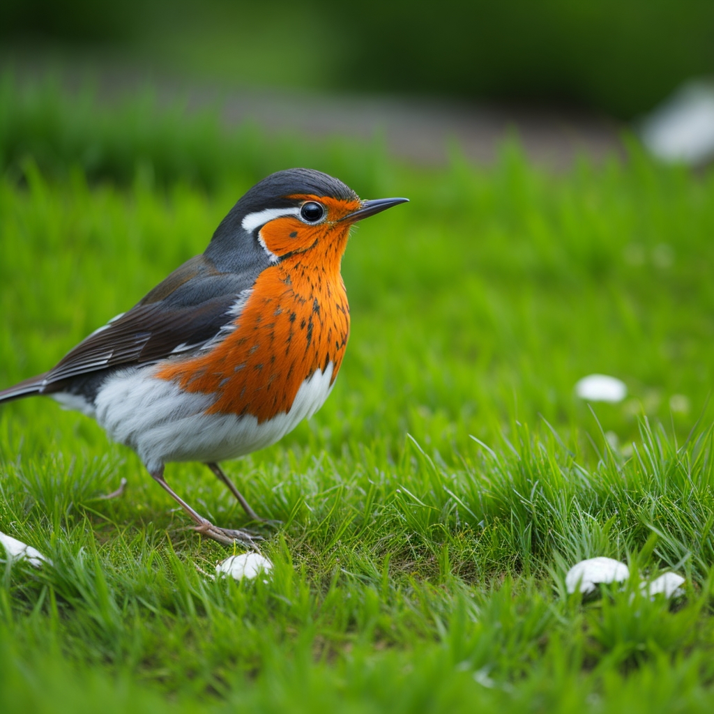 Rotkehlchen Futterplatz - Ein bezaubernder Gartenort mit natürlicher Atmosphäre