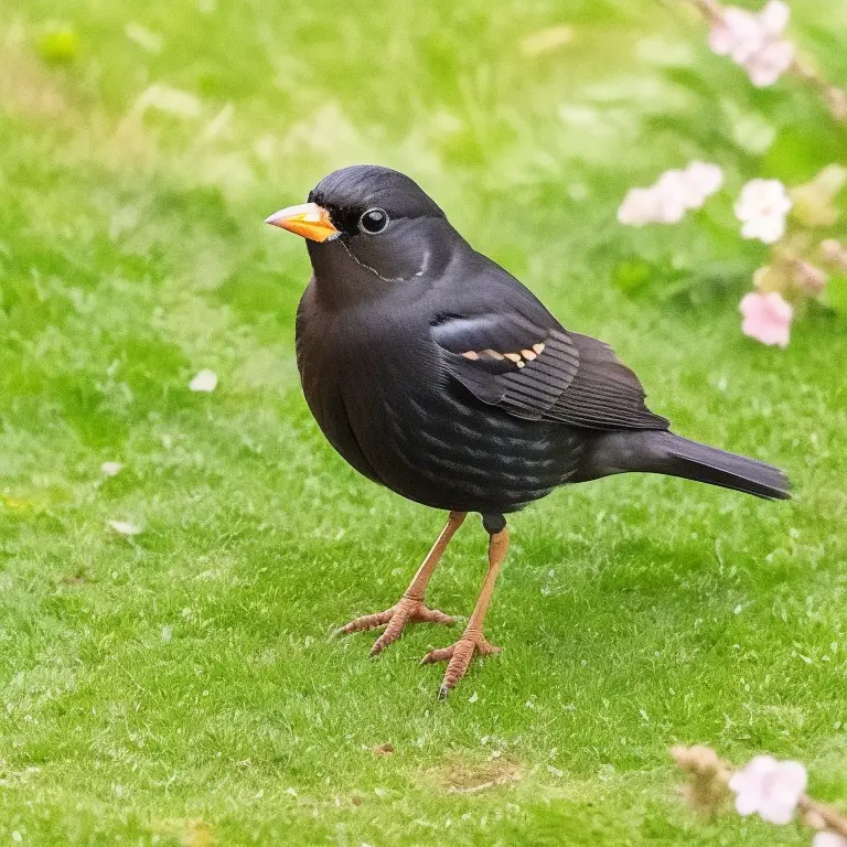 Exotischer Vogel mit blauem Kopf und prächtigen Federn.