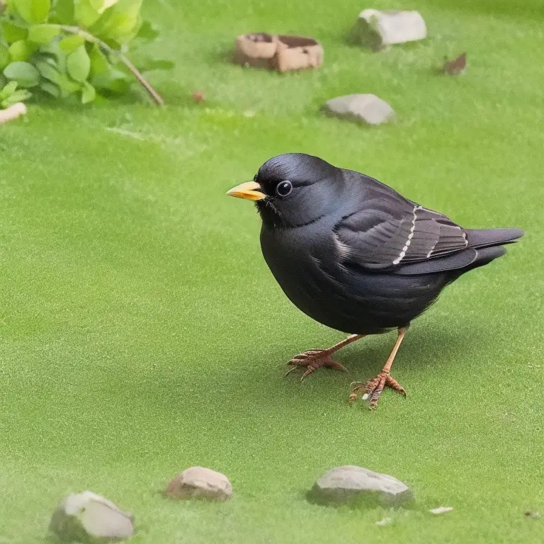 Foto einer Amsel in der Natur - Entdecke die faszinierende Welt dieser Vogelart