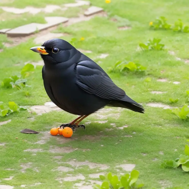 Alt text: Unterschied zwischen männlichen und weiblichen Amseln erkennen - Testen Sie Ihr Wissen: Sind Sie sicher, dass Sie die Geschlechter Ihrer Gartenvögel unterscheiden können?