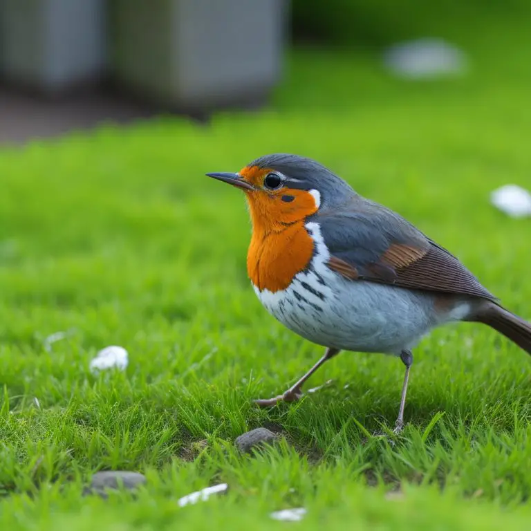 Rotkehlchen in grünem Garten: Tipps zur naturnahen Gestaltung des Lebensraums