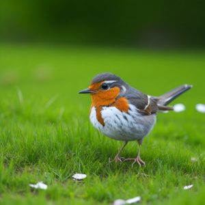 Rotkehlchen, die kleinen Vögel mit großer Bedeutung - eine wunderschöne Naturansicht.