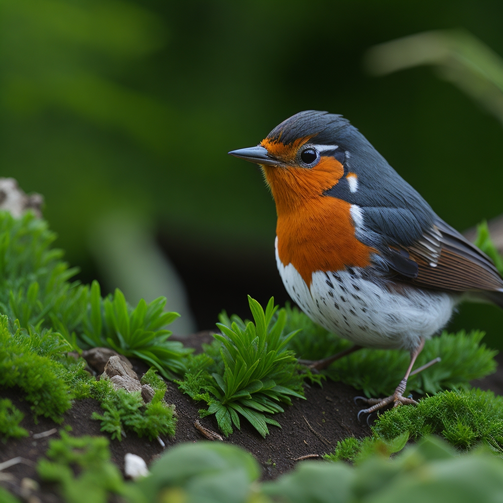 Rotkehlchen im Garten - ein Symbol des Glücks und der Schnelligkeit