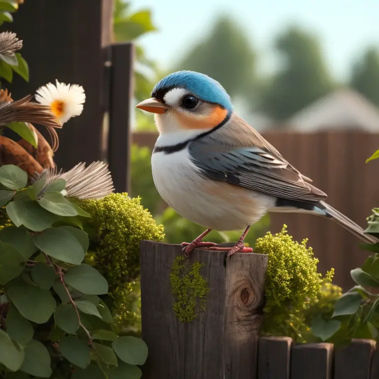 Kleiner Vogel zeigt Stärke trotz Schwäche - inspirierende Bildbotschaft