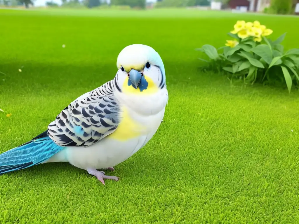 Wellensittich, der Vogel, sitzt auf einem Ast und zwitschert. Die geheime Vogelsprache der Wellensittiche kann verstanden werden, wenn man die spezifischen Signale und Verhaltensweisen kennt. Das Bild zeigt einen Wellensittich in Aktion, der seine Nachrichten verbreitet. Es ist wichtig zu verstehen, wie die Kommunikation zwischen Wellensittichen funktioniert, um eine tiefergehende Beziehung mit diesen Tieren aufzubauen.