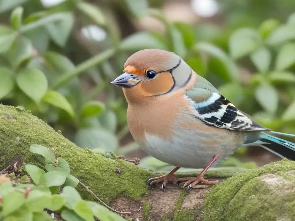 Buchfink im Wald.