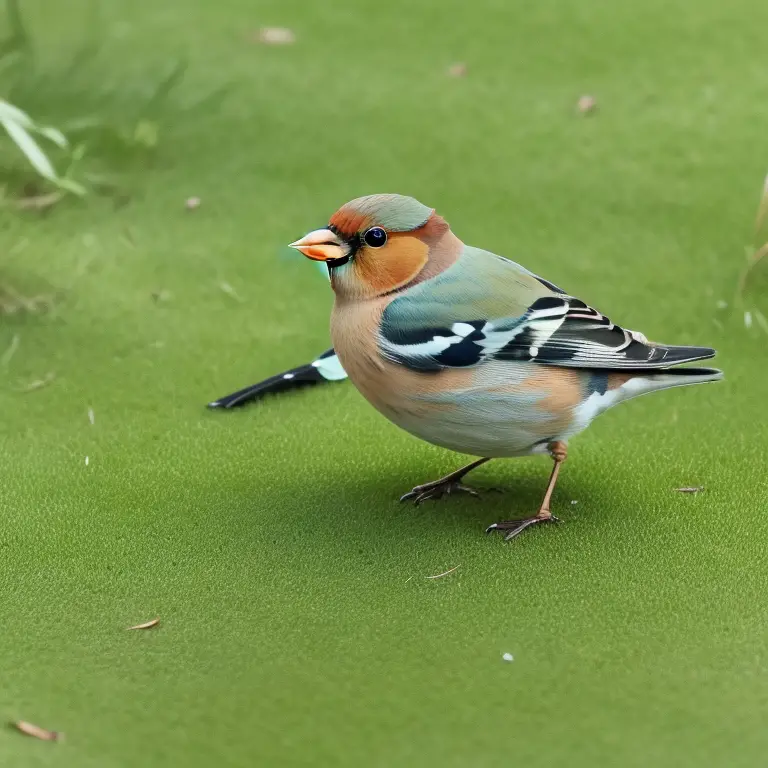 Vogelfütterung im Winter.