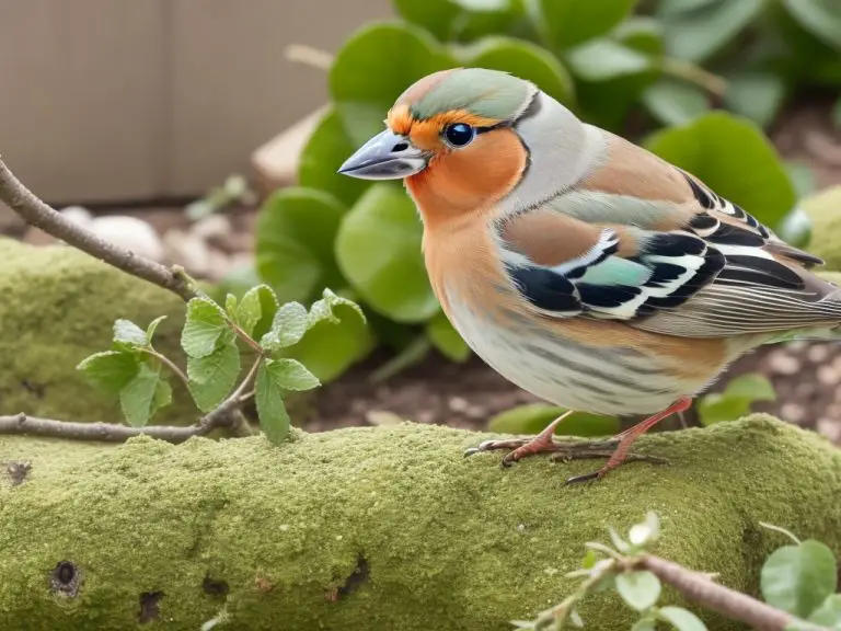 Bild eines Buchfinks, der ein Nest baut - entdecken Sie die Nestbau-Geheimnisse dieser Vögel aus nächster Nähe.