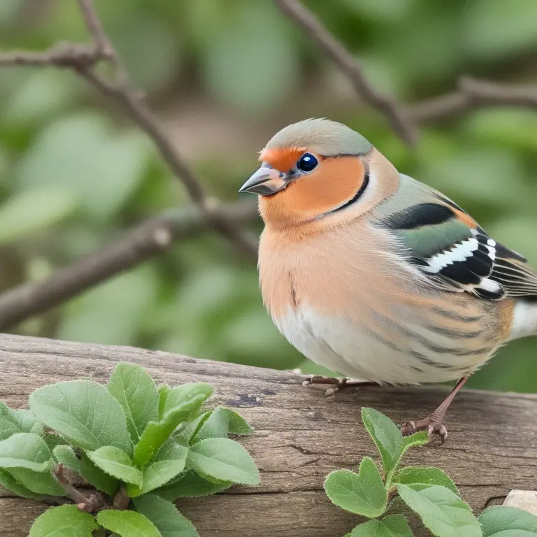 Vogelpaar auf Ast.