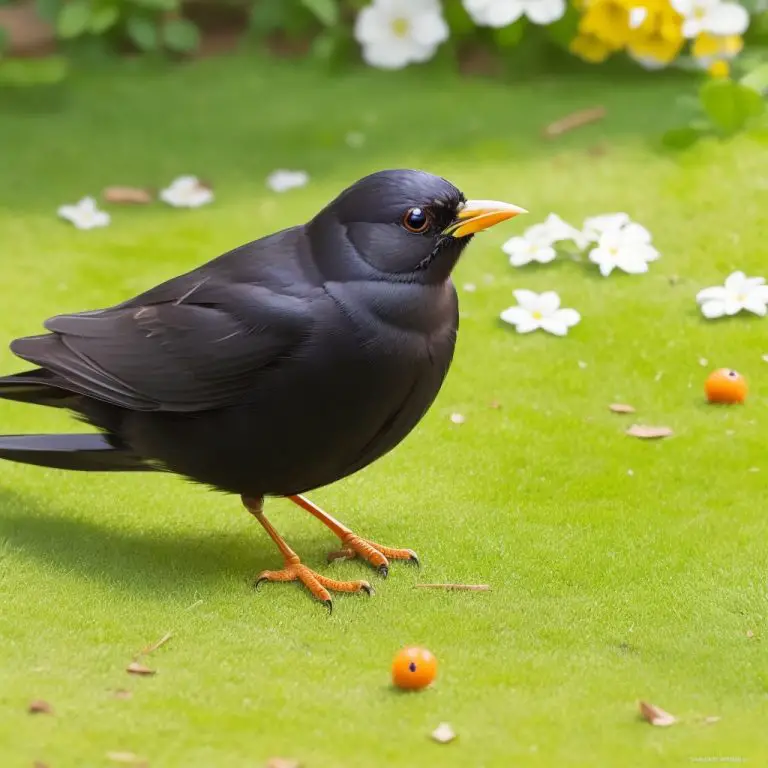 Aufnahme aus der Vogelperspektive: Amselgesang-Geheimnis