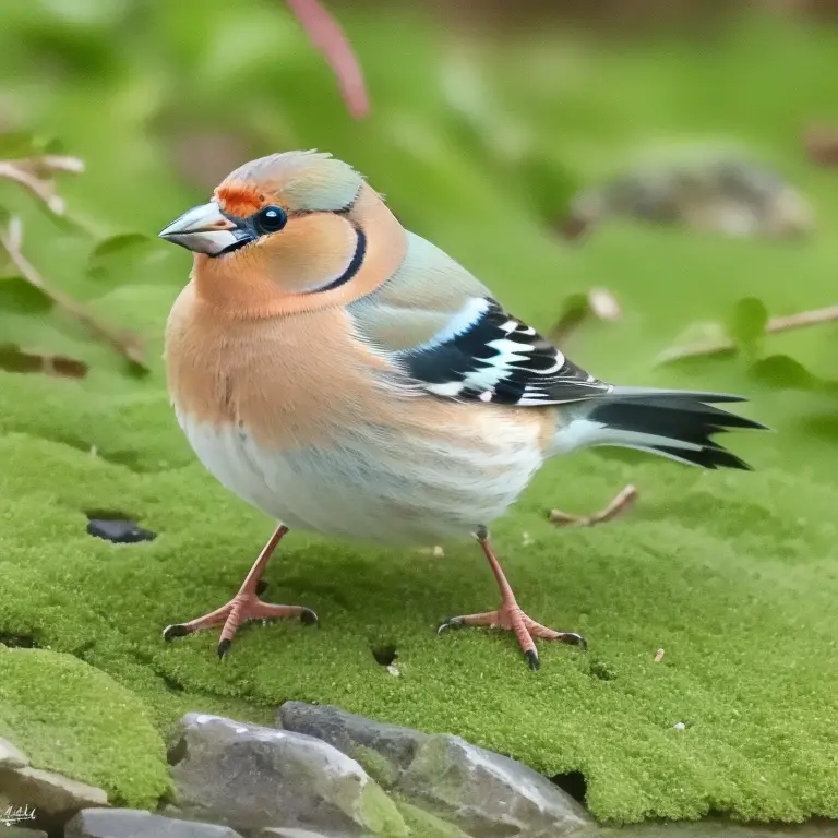 Buchfink auf Ast