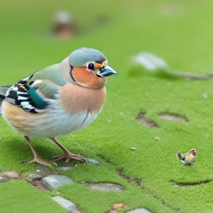 Buchfink beim Nestbau