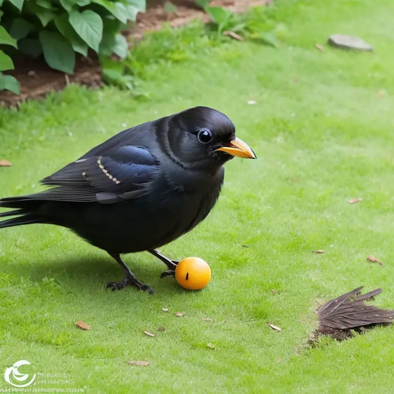 Faszinierende Flugmuster der Amsel. Entdecken Sie die Schönheit der Natur!