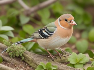 Buchfink auf Zweig mit grünem Hintergrund: Der Vogel des Jahres 2021 in Deutschland - Erfahren Sie mehr über diesen erstaunlichen Singvogel