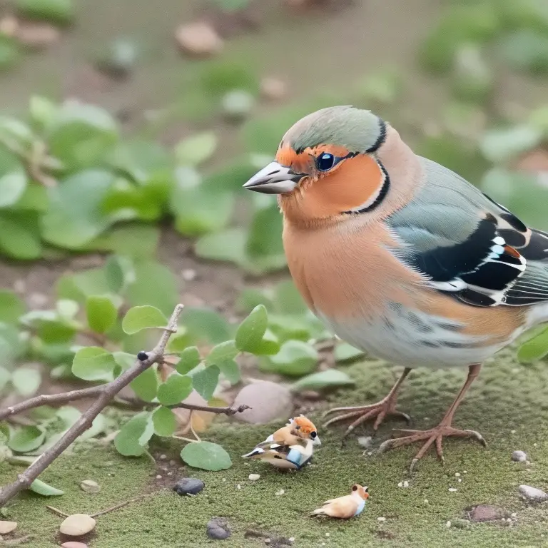 Buchfinken-Männchen.