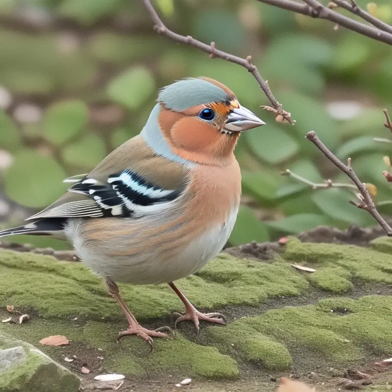 Vogelfütterung Buchfink.