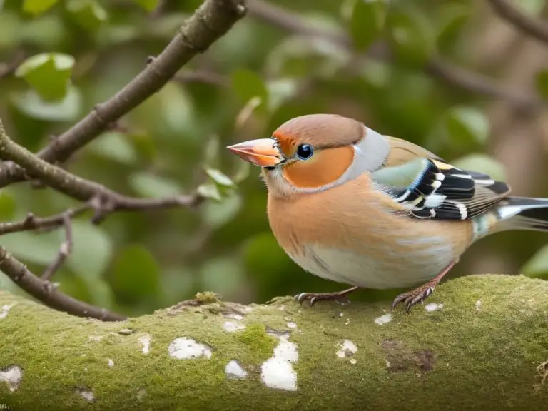 Vogel im Schnee: Buchfinken zeigen typisches Verhalten im Winter