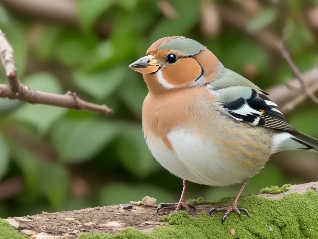 fliegende Buchfinken.