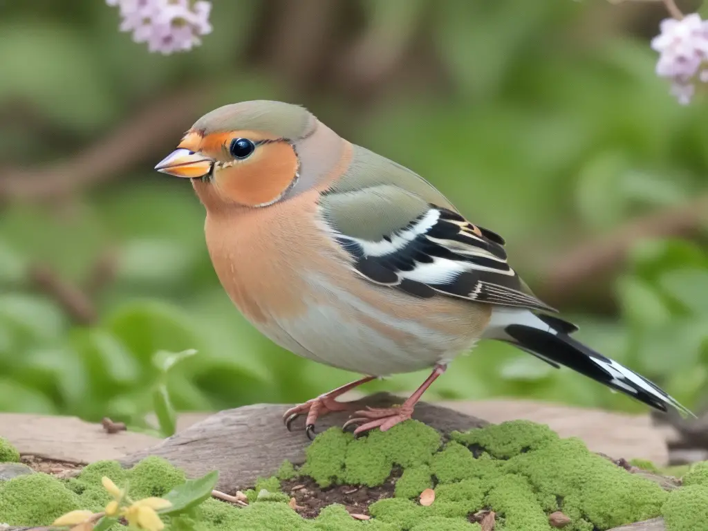 Frühlingsvögel singen.