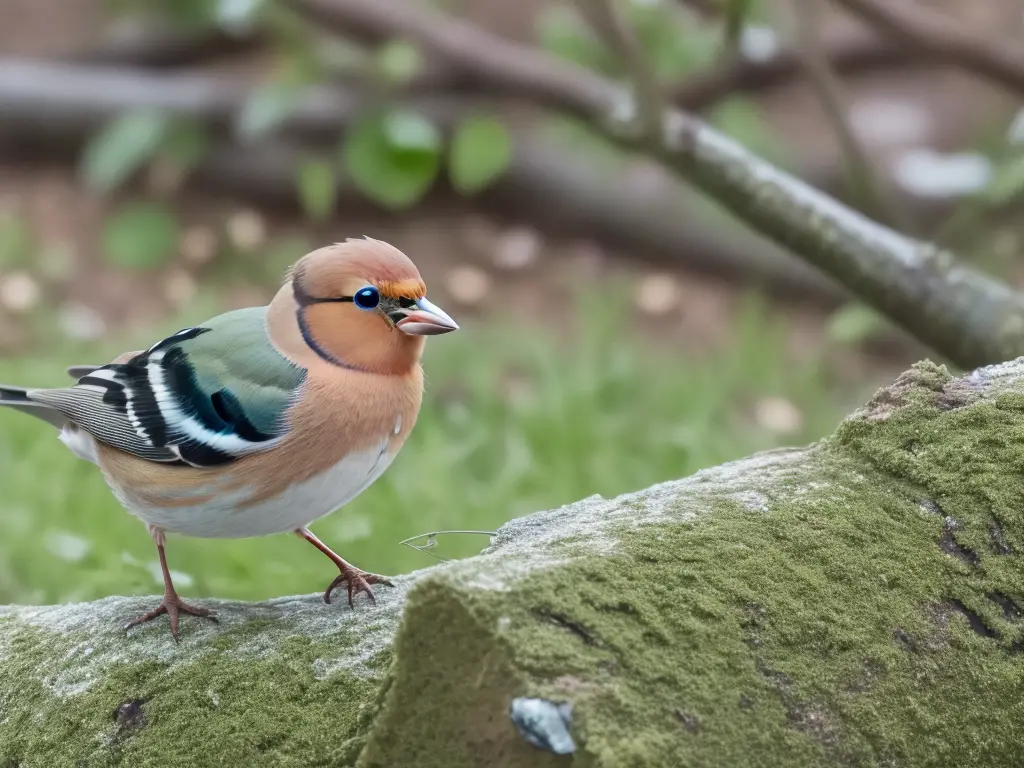 Futterstelle Buchfinken.