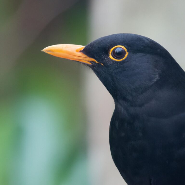 Amsel auf Ast.