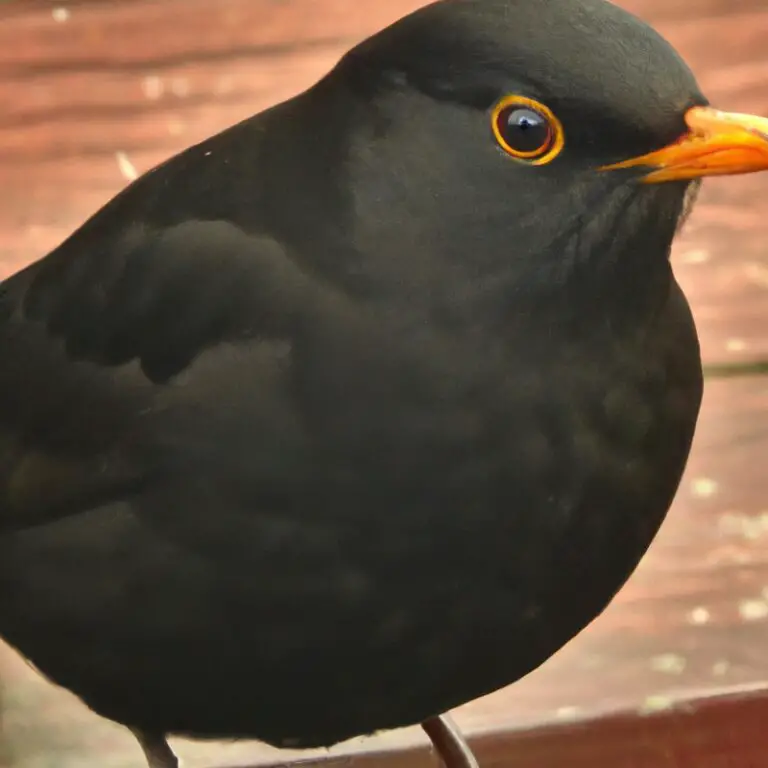 Amsel beobachtet.