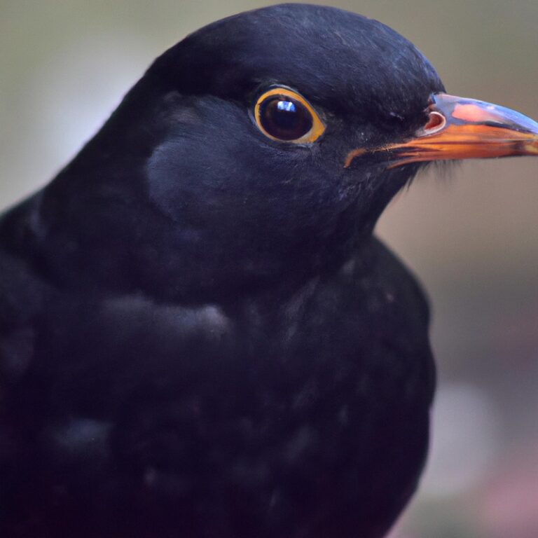 Amsel im Baum.