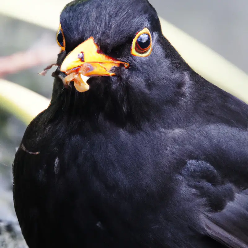 Amsel im Garten