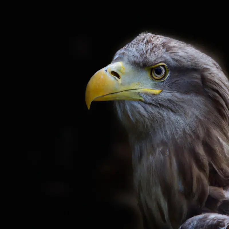 Brütende Seeadler.