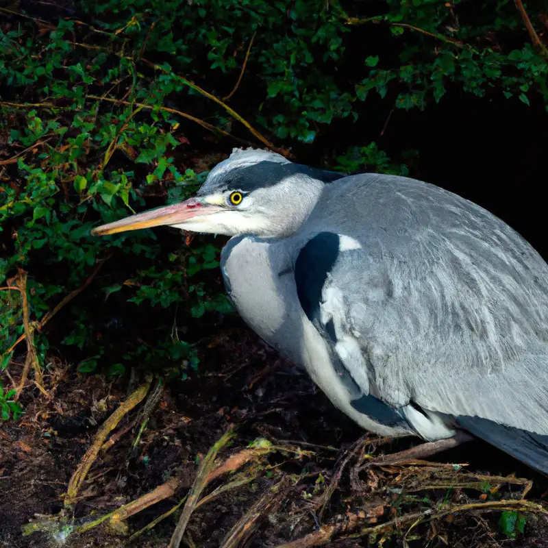 Fischfang-Vogel.