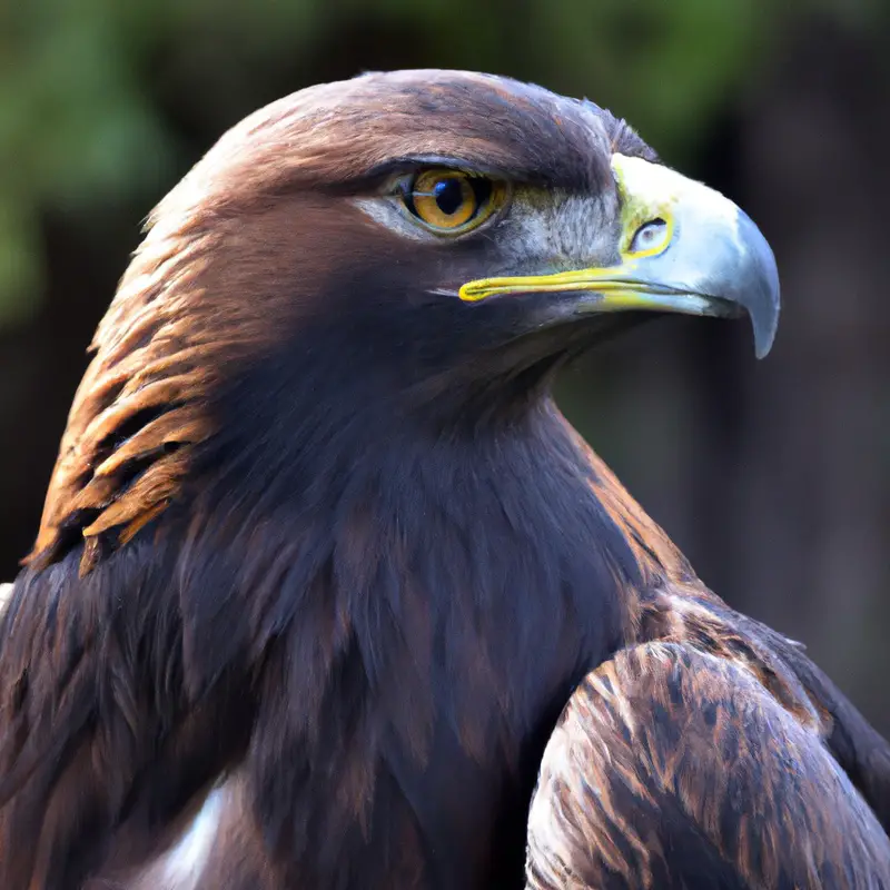 Fliegender Steinadler.