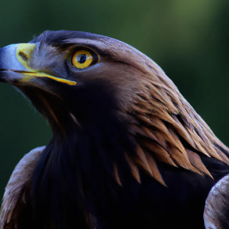 Fliegender Steinadler.