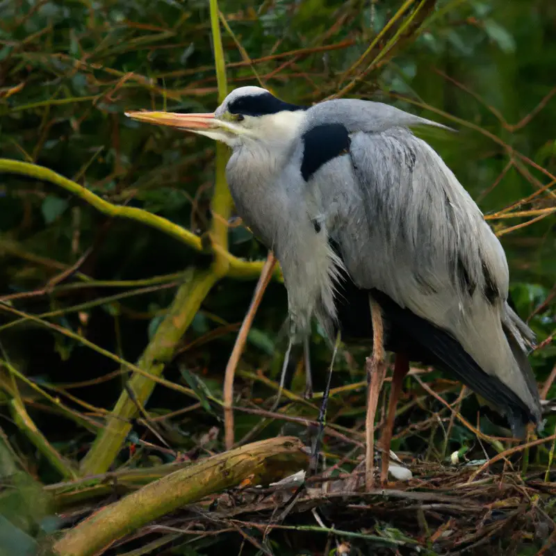 Futterjagd Graureiher