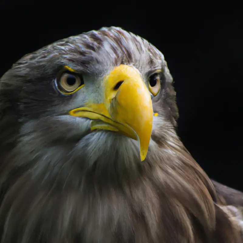 Hungrige Seeadler.