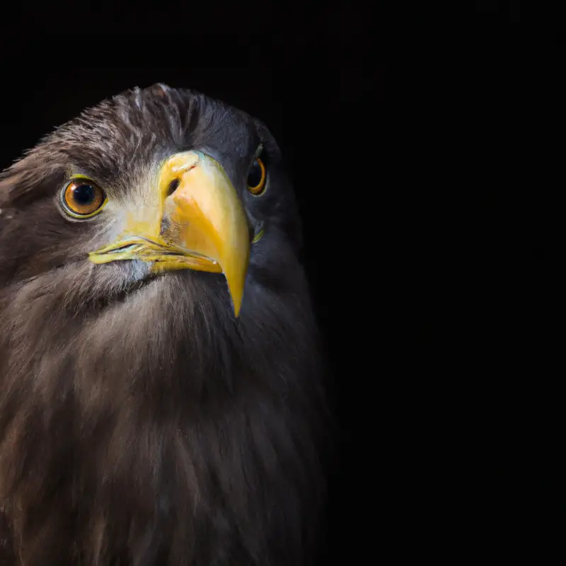 Hungriger Seeadler.