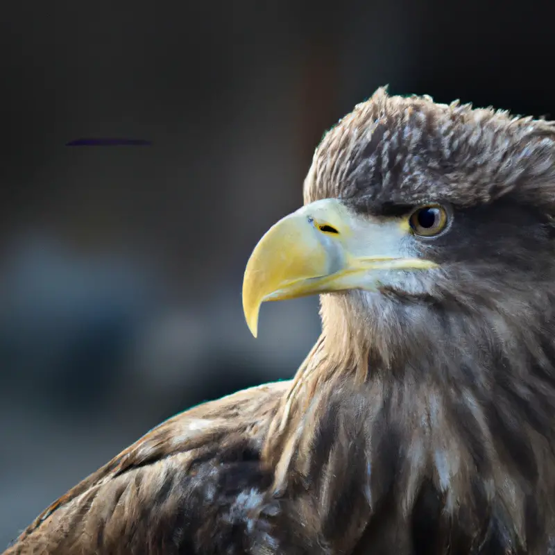 Schwimmender Seeadler