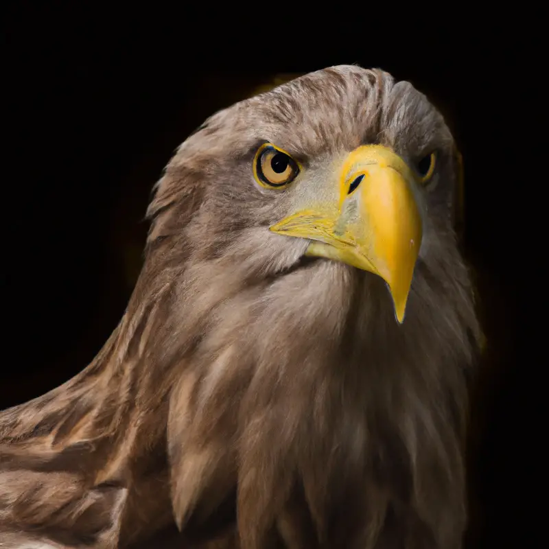 Seeadler-Jagd bei Wetter.