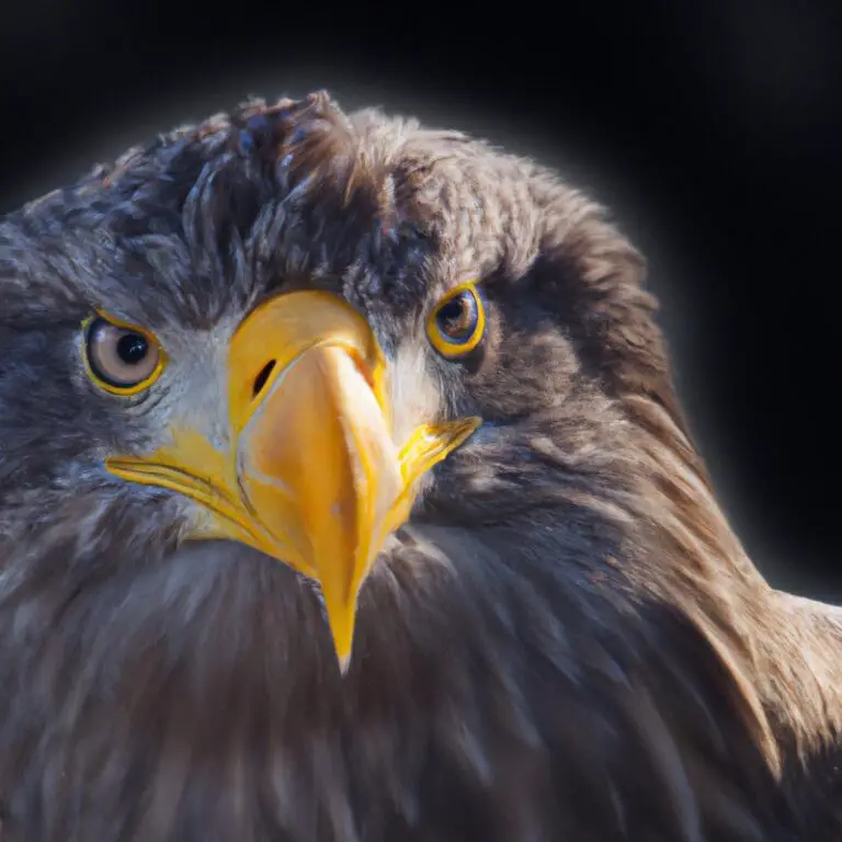 Seeadler-Junge im Nest.