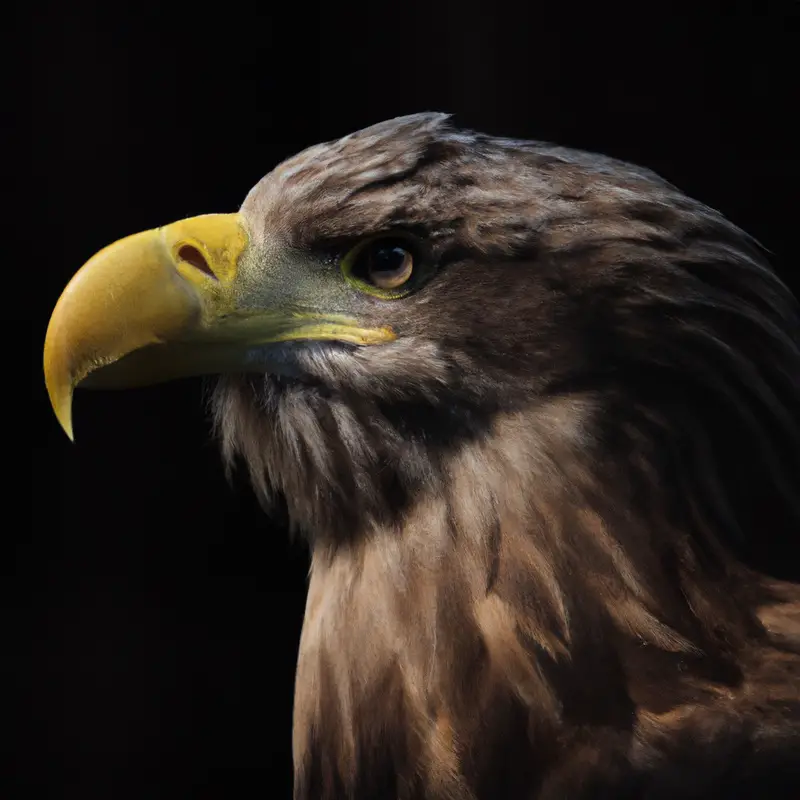 Seeadler auf Ast.